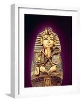 Detail of the Front View of One of the Canopic Coffins, from the Tomb of Tutankhamun, New Kingdom-Egyptian 18th Dynasty-Framed Giclee Print