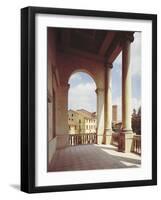 Detail of the Gallery of the Main Facade, circa 1550-Andrea Palladio-Framed Giclee Print