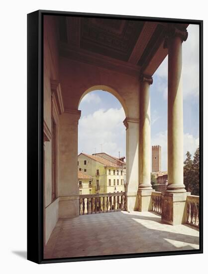 Detail of the Gallery of the Main Facade, circa 1550-Andrea Palladio-Framed Stretched Canvas