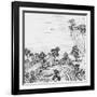 Detail of the Gardens of the Chinese Emperor-null-Framed Giclee Print