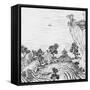 Detail of the Gardens of the Chinese Emperor-null-Framed Stretched Canvas