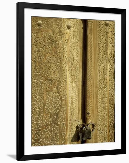 Detail of the Gate of the Kunya Ark, Khiva, Uzbekistan, Central Asia-Upperhall-Framed Photographic Print