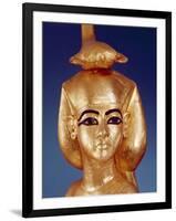 Detail of the Goddess Selket from the Canopic Shrine, from the Tomb of Tutankhamun-Egyptian 18th Dynasty-Framed Giclee Print