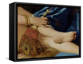 Detail of the Grand Odalisque, 1814 (Detail)-Jean-Auguste-Dominique Ingres-Framed Stretched Canvas