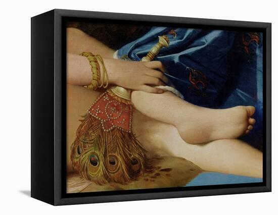 Detail of the Grand Odalisque, 1814 (Detail)-Jean-Auguste-Dominique Ingres-Framed Stretched Canvas