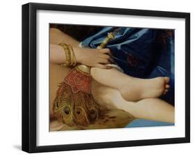 Detail of the Grand Odalisque, 1814 (Detail)-Jean-Auguste-Dominique Ingres-Framed Giclee Print