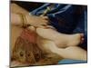 Detail of the Grand Odalisque, 1814 (Detail)-Jean-Auguste-Dominique Ingres-Mounted Giclee Print