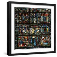 Detail of the Great West Window of Chartres Cathedral, 12th Century-CM Dixon-Framed Photographic Print