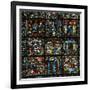 Detail of the Great West Window of Chartres Cathedral, 12th Century-CM Dixon-Framed Photographic Print