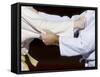 Detail of the Hands of Judo Competitors in Action-null-Framed Stretched Canvas