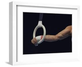 Detail of the Hands of Male Gymnast Grabing the Ring-Paul Sutton-Framed Photographic Print