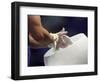 Detail of the Hands of Male Gymnast Preparing for Competition-Paul Sutton-Framed Premium Photographic Print