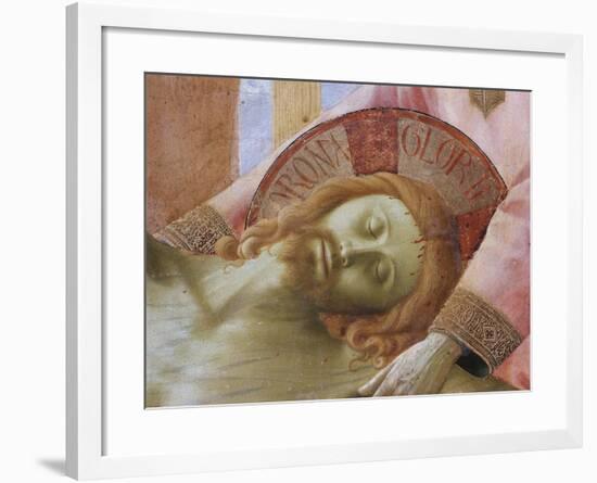 Detail of the Head of the Dead Christ by Fra Angelico-null-Framed Giclee Print