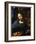 Detail of the Head of the Virgin, from the Virgin of the Rocks-Leonardo da Vinci-Framed Giclee Print