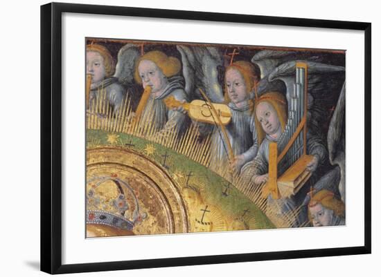 Detail of the Heavenly Choir, from Madonna and Child-Hans Fries-Framed Giclee Print