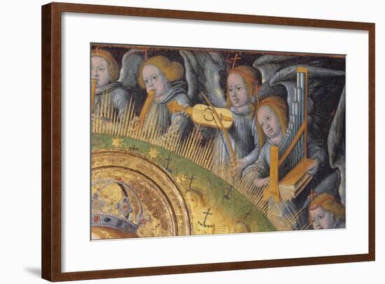 Detail of the Heavenly Choir, from Madonna and Child-Hans Fries-Framed Giclee Print