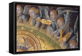 Detail of the Heavenly Choir, from Madonna and Child-Hans Fries-Framed Stretched Canvas