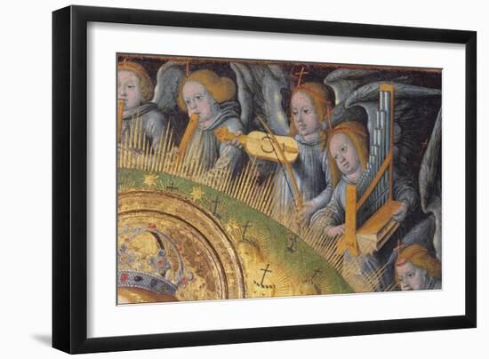 Detail of the Heavenly Choir, from Madonna and Child-Hans Fries-Framed Giclee Print