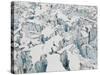 Detail of the Heavily Crevassed Surface of Columbia Glacier, Alaska.-Ethan Welty-Stretched Canvas