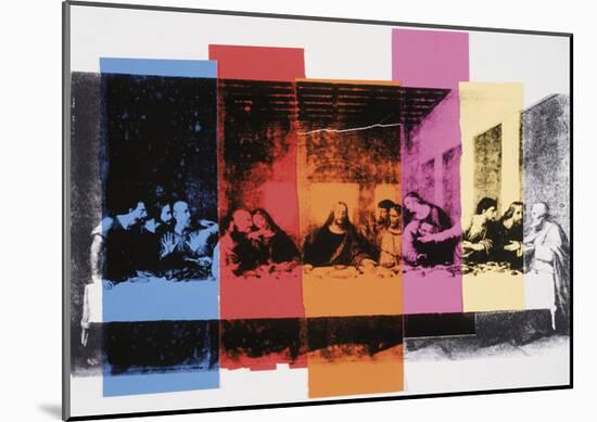 Detail of the Last Supper, c.1986-Andy Warhol-Mounted Giclee Print