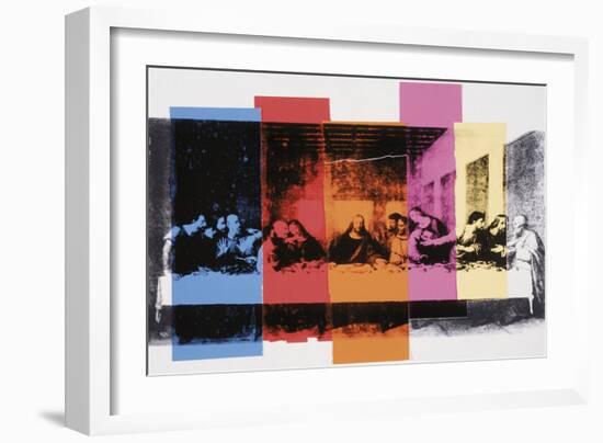 Detail of the Last Supper, c.1986-Andy Warhol-Framed Art Print