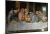 Detail of the Last Supper: from Left the Apostles Saint Barthelemy, James, Son of Alphee, Andrew, J-Leonardo Da Vinci-Mounted Giclee Print