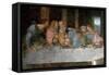 Detail of the Last Supper: from Left the Apostles Saint Barthelemy, James, Son of Alphee, Andrew, J-Leonardo Da Vinci-Framed Stretched Canvas