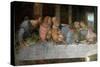 Detail of the Last Supper: from Left the Apostles Saint Barthelemy, James, Son of Alphee, Andrew, J-Leonardo Da Vinci-Stretched Canvas
