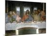 Detail of the Last Supper: on the Left the Apostles Judas, Peter and John, Christ in the Centre And-Leonardo Da Vinci-Mounted Giclee Print