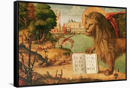 Detail of the Lion of St. Mark, 1516-Vittore Carpaccio-Framed Stretched Canvas