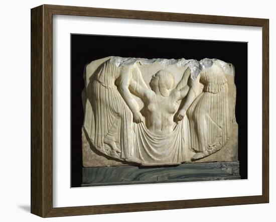 Detail of the Ludovisi Throne Depicting the Birth of Aphrodite-null-Framed Photographic Print