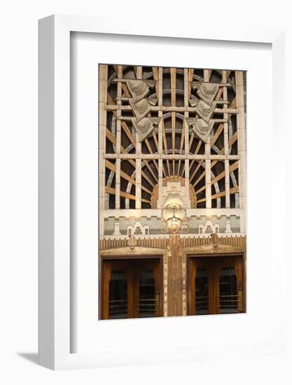 Detail of the Marine Building, Vancouver, British Columbia, Canada-Walter Bibikow-Framed Photographic Print