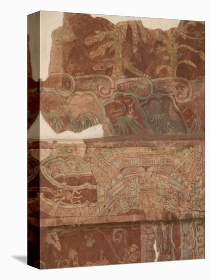 Detail of the Most Famous Fresco at Teotihuacan, Showing the Rain God Tlaloc, Mexico-null-Stretched Canvas