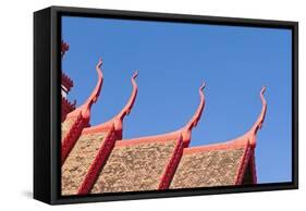 Detail of the Multi Tiered Roof of the National Museum Building in Phnom Penh, Cambodia-null-Framed Stretched Canvas