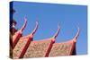 Detail of the Multi Tiered Roof of the National Museum Building in Phnom Penh, Cambodia-null-Stretched Canvas