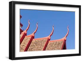 Detail of the Multi Tiered Roof of the National Museum Building in Phnom Penh, Cambodia-null-Framed Giclee Print