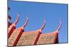 Detail of the Multi Tiered Roof of the National Museum Building in Phnom Penh, Cambodia-null-Mounted Giclee Print