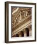 Detail of the New York Stock Exchange Facade, Manhattan, New York City, USA-Nigel Francis-Framed Photographic Print