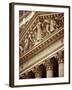 Detail of the New York Stock Exchange Facade, Manhattan, New York City, USA-Nigel Francis-Framed Photographic Print