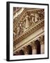 Detail of the New York Stock Exchange Facade, Manhattan, New York City, USA-Nigel Francis-Framed Photographic Print