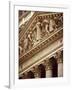 Detail of the New York Stock Exchange Facade, Manhattan, New York City, USA-Nigel Francis-Framed Photographic Print