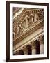 Detail of the New York Stock Exchange Facade, Manhattan, New York City, USA-Nigel Francis-Framed Photographic Print