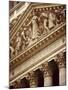 Detail of the New York Stock Exchange Facade, Manhattan, New York City, USA-Nigel Francis-Mounted Photographic Print