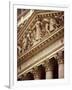 Detail of the New York Stock Exchange Facade, Manhattan, New York City, USA-Nigel Francis-Framed Photographic Print