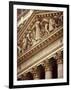 Detail of the New York Stock Exchange Facade, Manhattan, New York City, USA-Nigel Francis-Framed Photographic Print