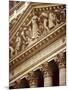 Detail of the New York Stock Exchange Facade, Manhattan, New York City, USA-Nigel Francis-Mounted Photographic Print