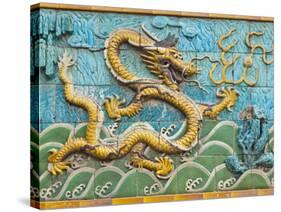 Detail of the Nine Dragons Screen, Palace of Tranquility and Longevity, Forbidden City, Beijing, Ch-Neale Clark-Stretched Canvas