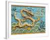 Detail of the Nine Dragons Screen, Palace of Tranquility and Longevity, Forbidden City, Beijing, Ch-Neale Clark-Framed Photographic Print