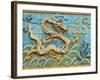 Detail of the Nine Dragons Screen, Palace of Tranquility and Longevity, Forbidden City, Beijing, Ch-Neale Clark-Framed Photographic Print