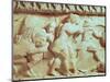 Detail of the North Frieze of the Siphnian Treasury Depicting Gods Fighting Giants, circa 525 BC-null-Mounted Giclee Print